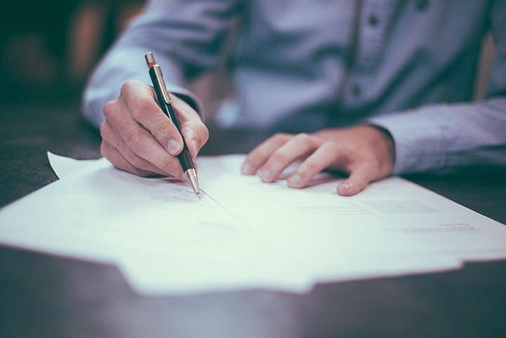 Lawyer Writing a Life Plan Lawyer Writing a Life Plan
