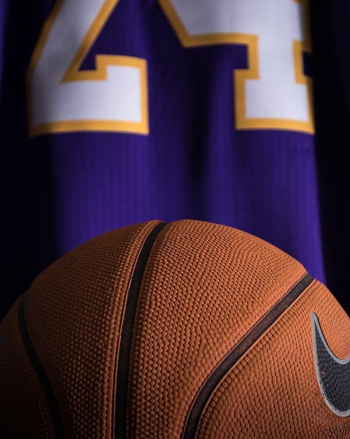 Kobe Bryant Basketball and Jersey Kobe Bryant Basketball and Jersey